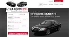 Desktop Screenshot of detroitairportlimos.us
